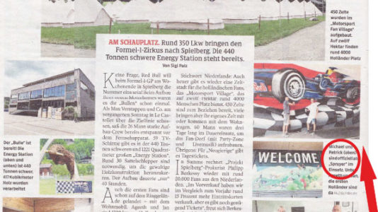 Arbeitseinsatz in Spielberg am Red-Bull-Ring (Kleine Zeitung)
